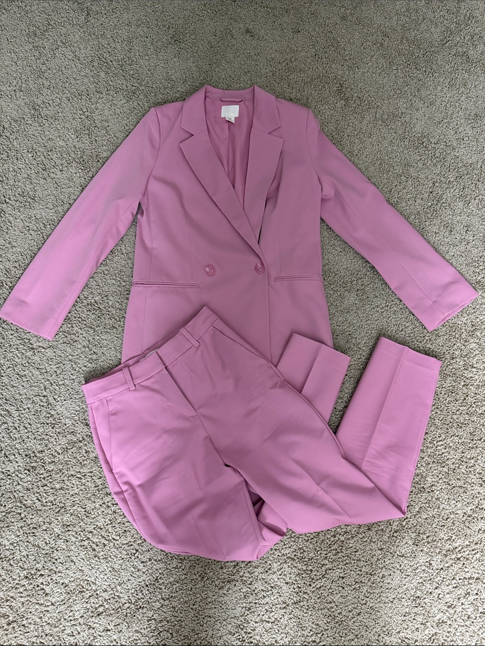H&M Pink Jacket and Pants Suit